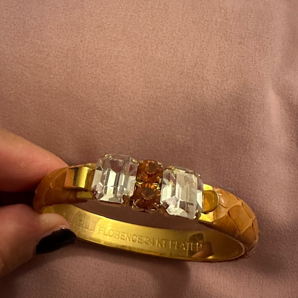 24K plated Italian Snakeskin Bracelets 💖